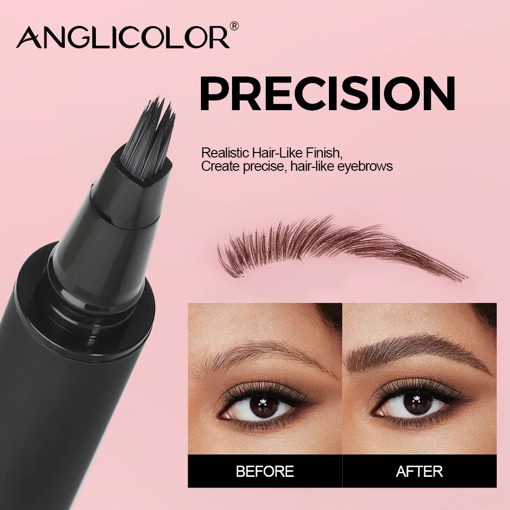 Lyzior™ Velvet Precision Brow Brush — 3D Tint & Shaping Pen